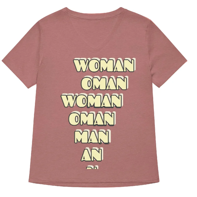 Women’s relaxed v-neck t-shirt-- Elasticated Padded Insulated