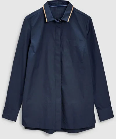 Next Navy Perfect Shirt-- Machine Wash Dry Clean Hand Wash