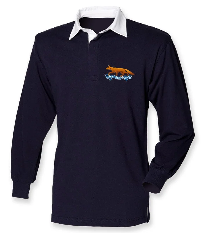 Navy Blue with White Collar