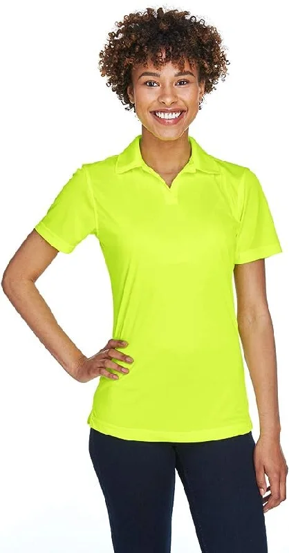 UltraClub Women's Cool & Dry Sport Interlock Polo Yellow SIZE Medium T-Shirts-- Rayon Velvet Corduroy