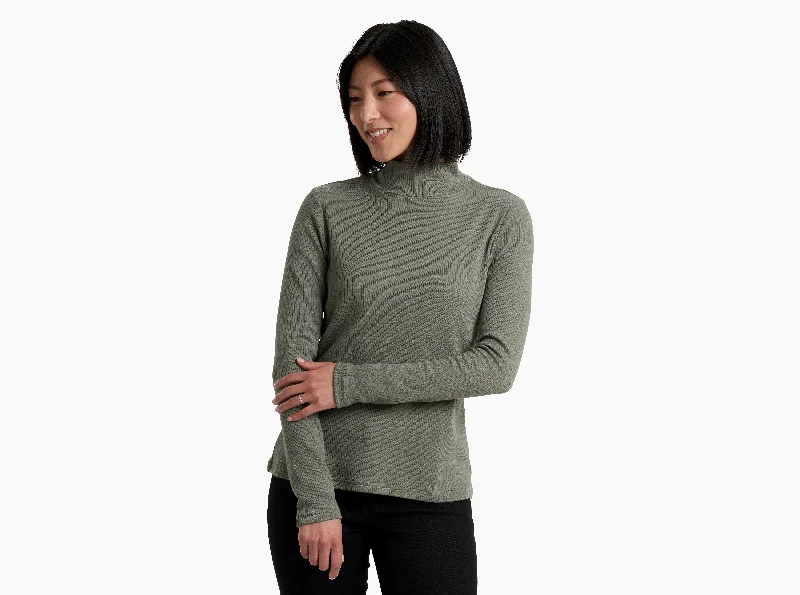 Kuhl Women's Verona Rib Long Sleeve Shirt-- Terry Blend Velvet Blend Canvas Blend