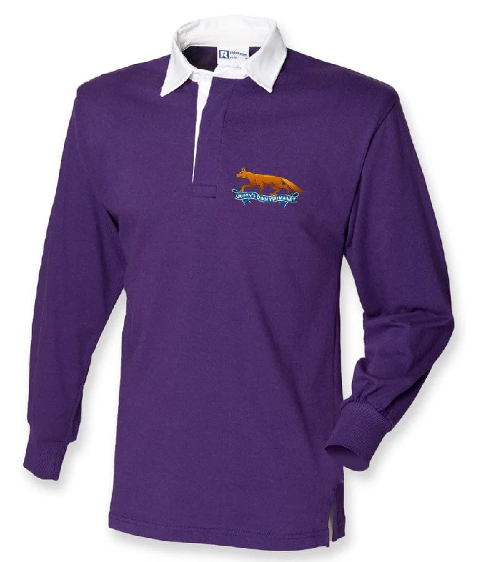 Purple with White Collar