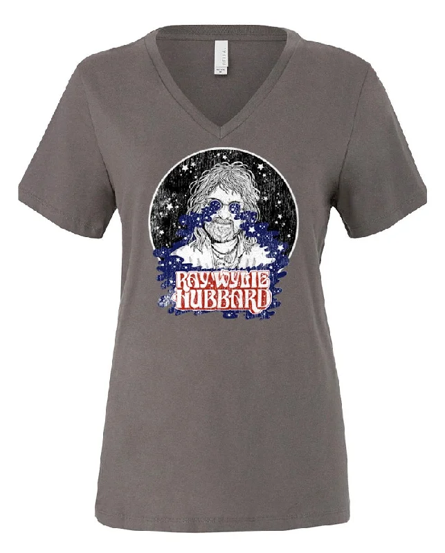 New! Ladies V-Neck Cosmic Ray T-shirt!-- Chenille Brocade Lace