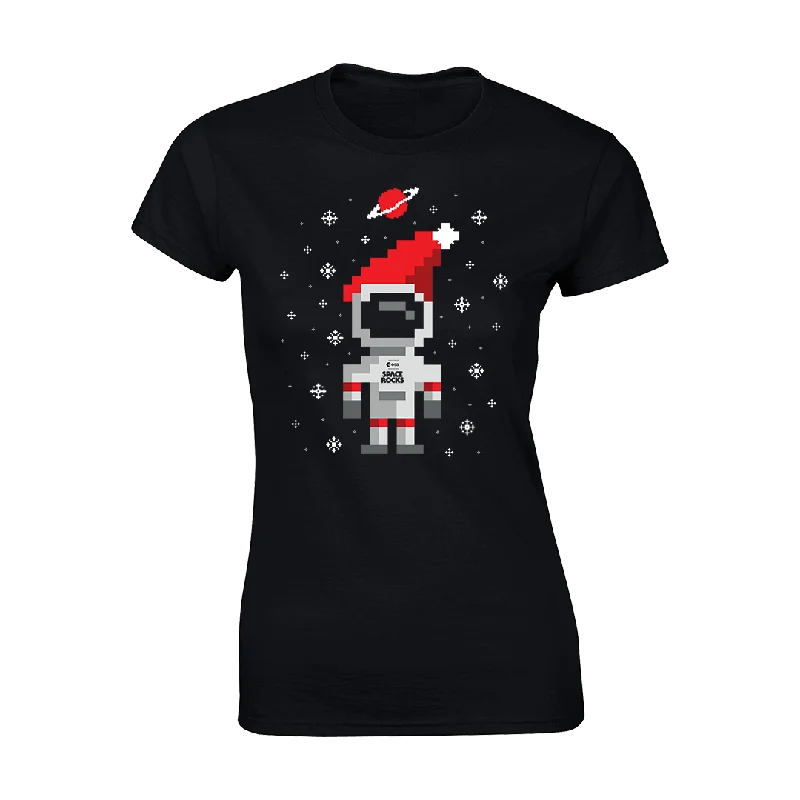 Xmas 8-Bit Women's T-Shirt - Black-- Cozy Warm Stylish