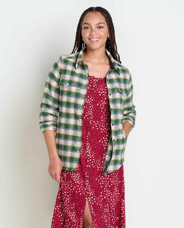 Toad & Co Women's Folk Yeah Shirt-- Striped Floral Plaid