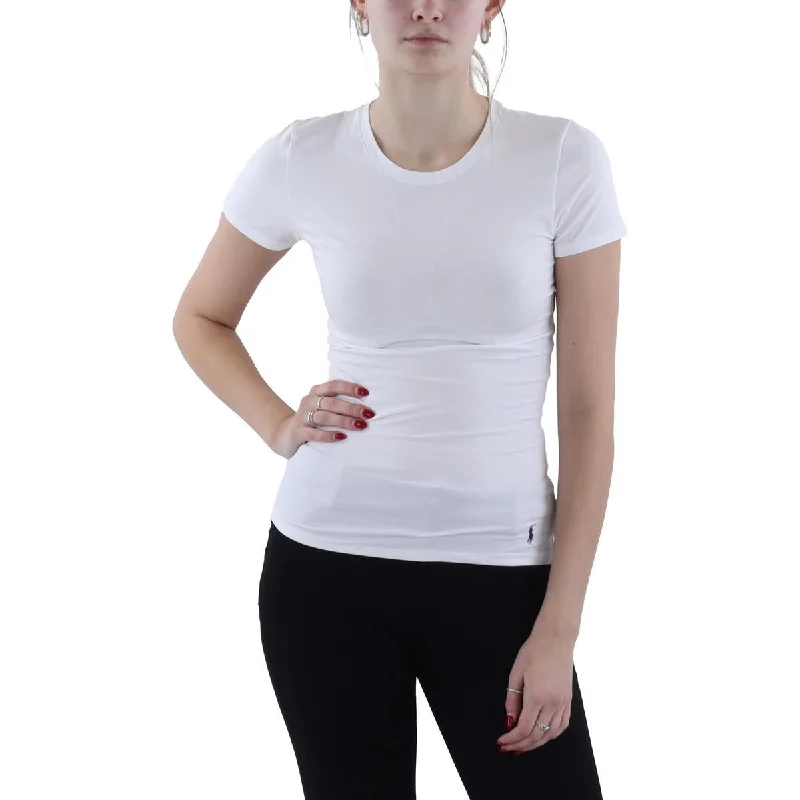 Womens Cotton Blend Short Sleeve T-Shirt-- Terry Blend Velvet Blend Canvas Blend