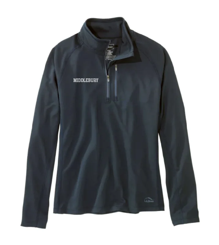 Women's Middlebury Lightweight Sport Shirt Quarter-Zip-- Rayon Velvet Corduroy