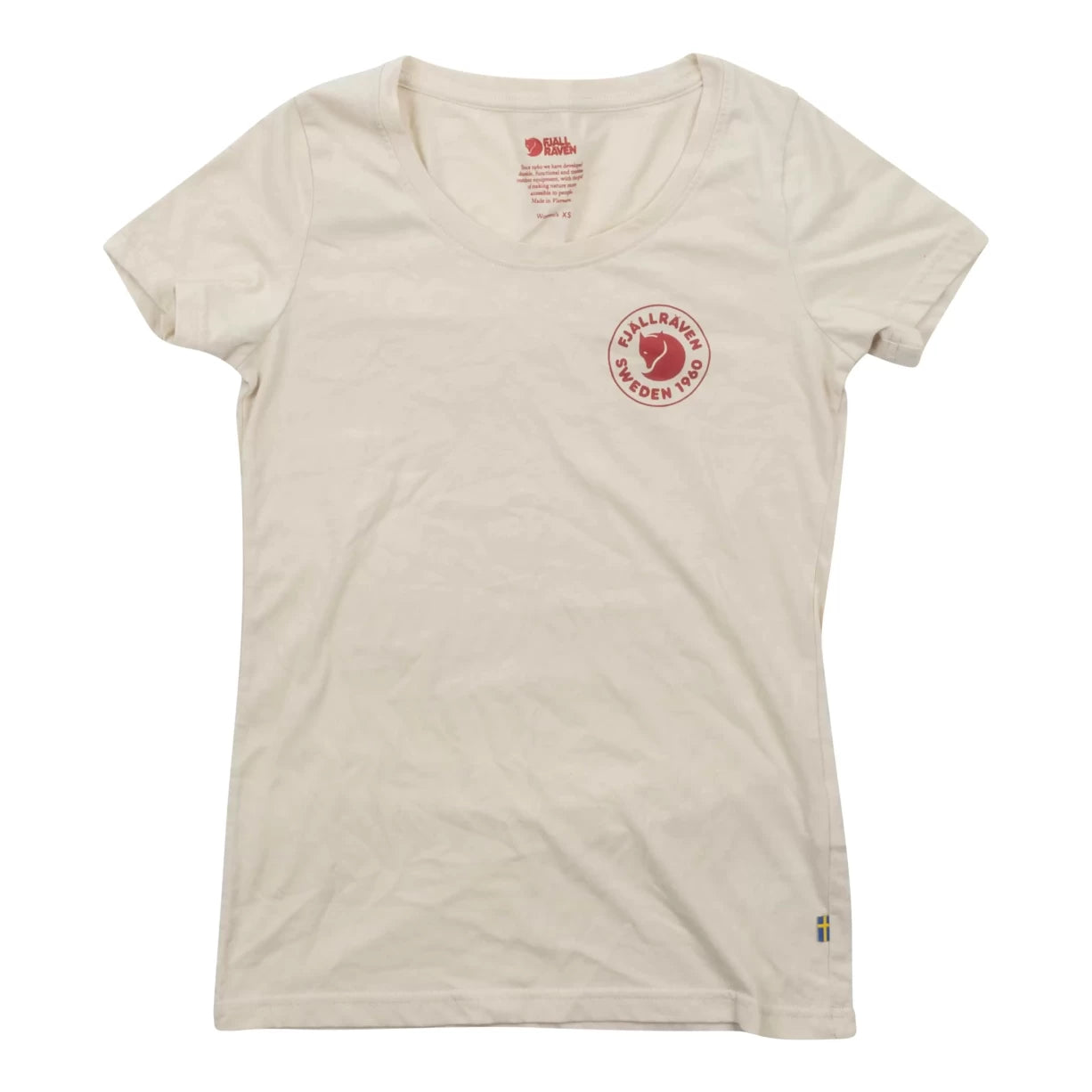 Fjällräven Logo T-Shirt - Women's-- Ribbed Striped Patterned