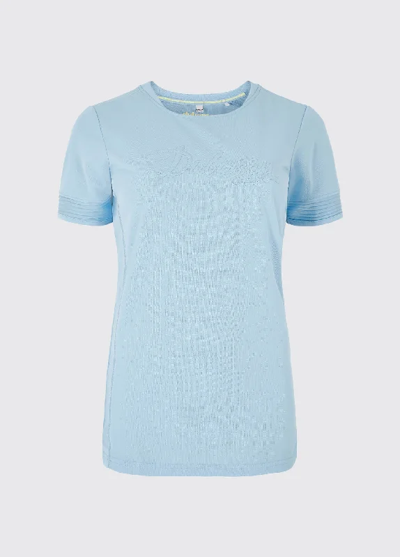 T-shirt actif Trim - Light Navy-- Sequined Glittery Shiny