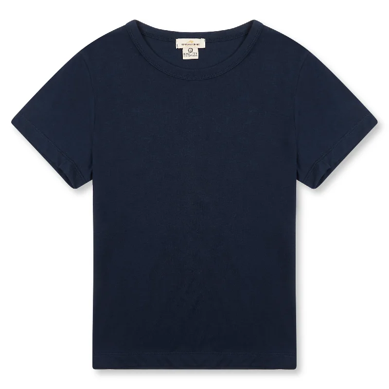 Women’s T-shirt - Navy-- Elegant Classic Vintage