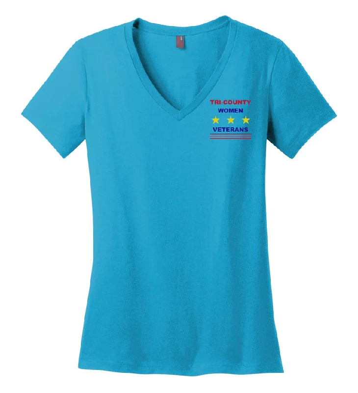Tri County Women Veterans 100% Cotton V-Neck or crew neck T-Shirt-- Wool Fabric Cashmere Fabric Tweed Fabric Tri County Women Veterans 100% Cotton V-Neck or crew neck T-Shirt-- Wool Fabric Cashmere Fabric Tweed Fabric