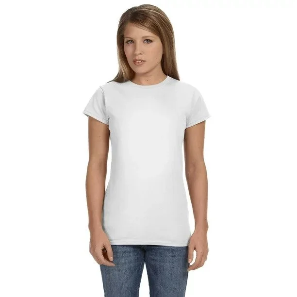 Gildan Ladies Softstyle 4.5 Oz Fitted T-shirt G640l-- Chenille Blend Fleece Blend Nylon Blend