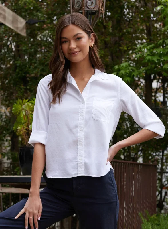 SHIRT TAIL BUTTON DOWN SHIRT-- Embroidered Appliqued Beaded
