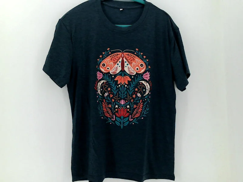 Boho Vintage Women's Loose Fit T-Shirt with Short Sleeves-- Hooded Caped Shawl Collar Boho Vintage Women's Loose Fit T-Shirt with Short Sleeves-- Hooded Caped Shawl Collar