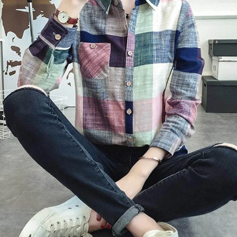 blue plaid