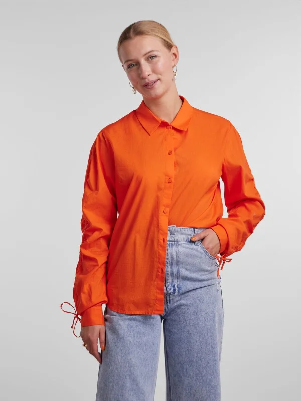 Brenna Long Sleeve Shirt-- Boxy Fit Fitted Loose