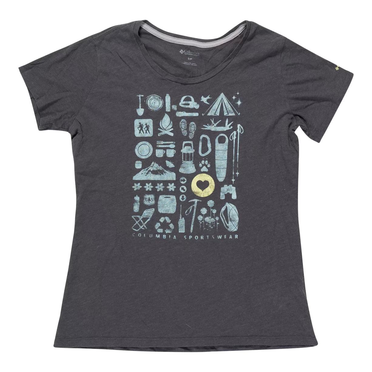 Columbia T-Shirt - Women's-- Wool Fabric Cashmere Fabric Tweed Fabric