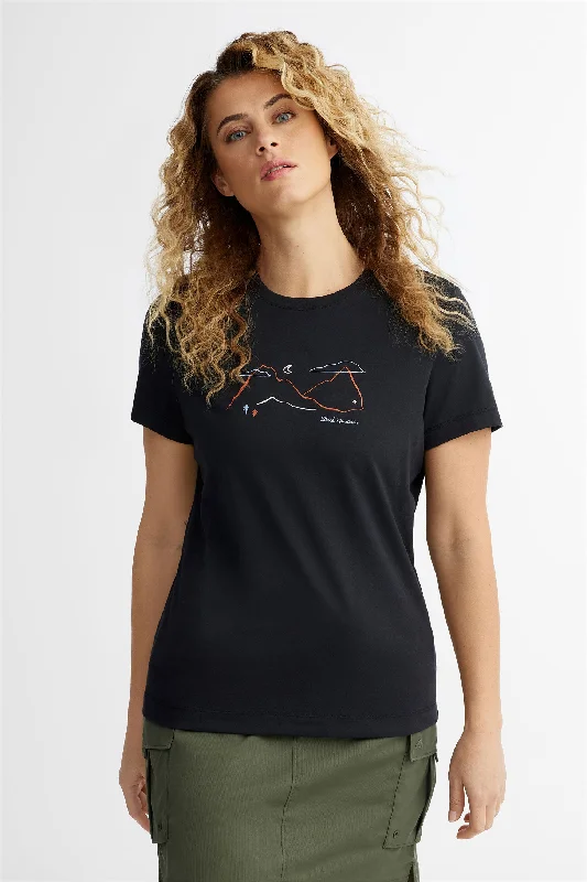 T-shirt col rond coton bio BM, 2/50$ - Femme-- Satin Blend Silk Blend Wool Blend