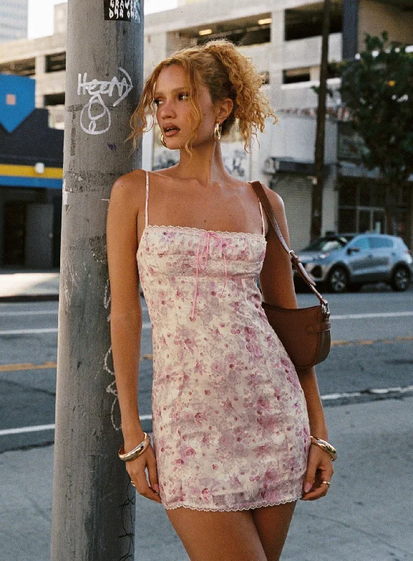 Kemmi Mini Dress Pink / Multi Tunics New arrival
