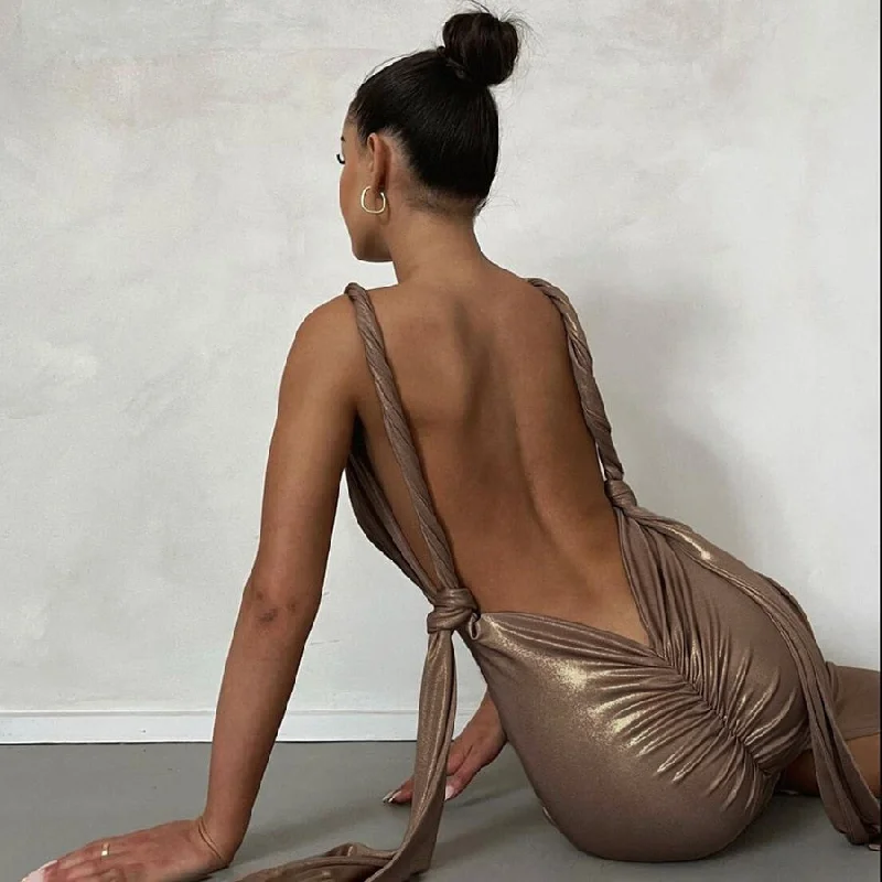 Sexy Strappy Backless Dress New in Evening Maxi Dress Women Party Club Female Bodycon Peach Hip Elegant Prom Dresses For Woman Tunics Review highly