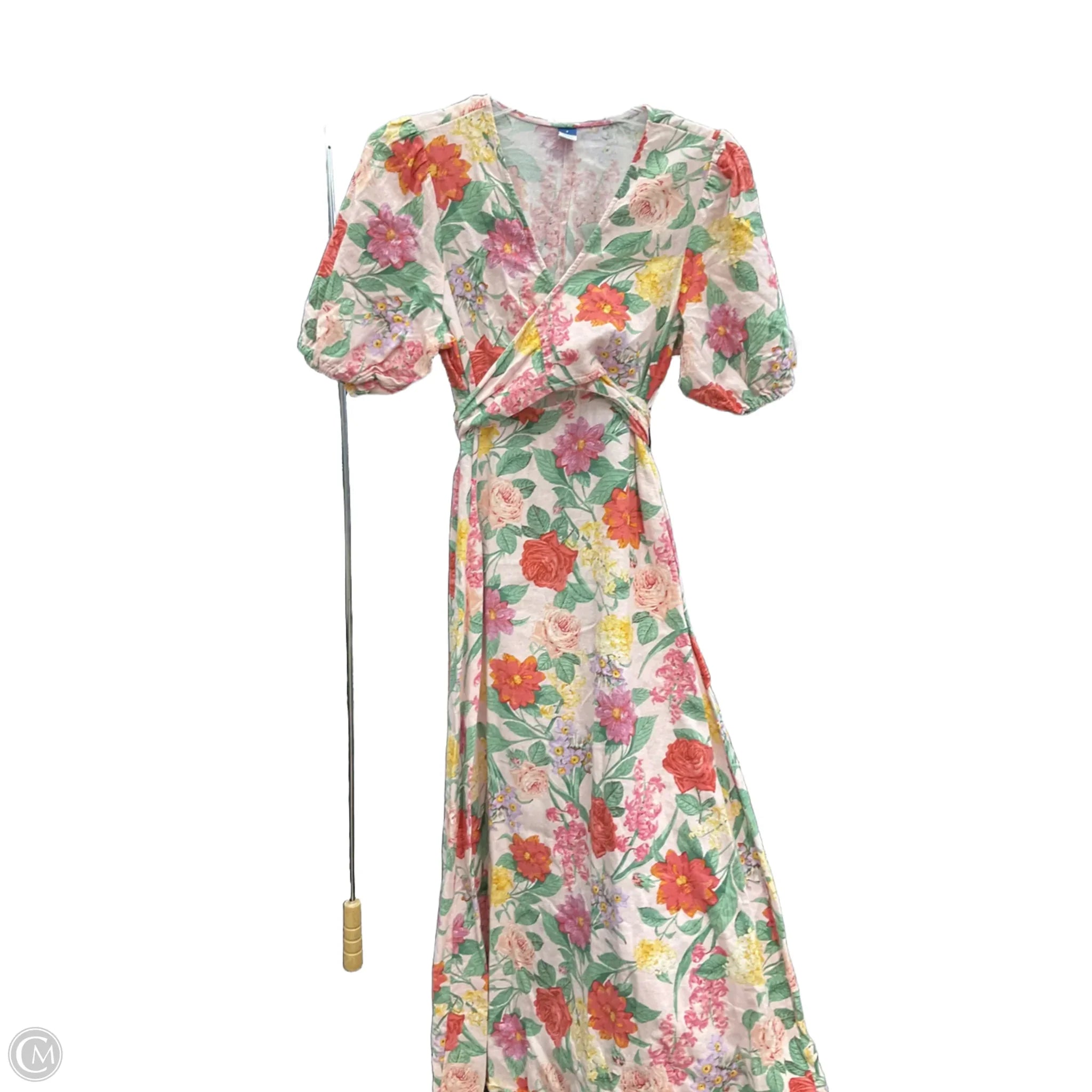 Dress Casual Maxi By Old Navy In Floral Print, Size: S Cowl Neckline Elegant