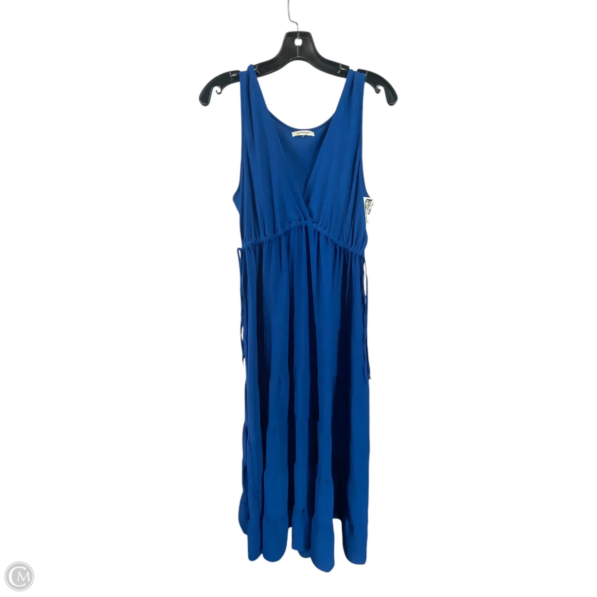 Dress Casual Maxi By Max Studio In Blue, Size: M empire Waist empire