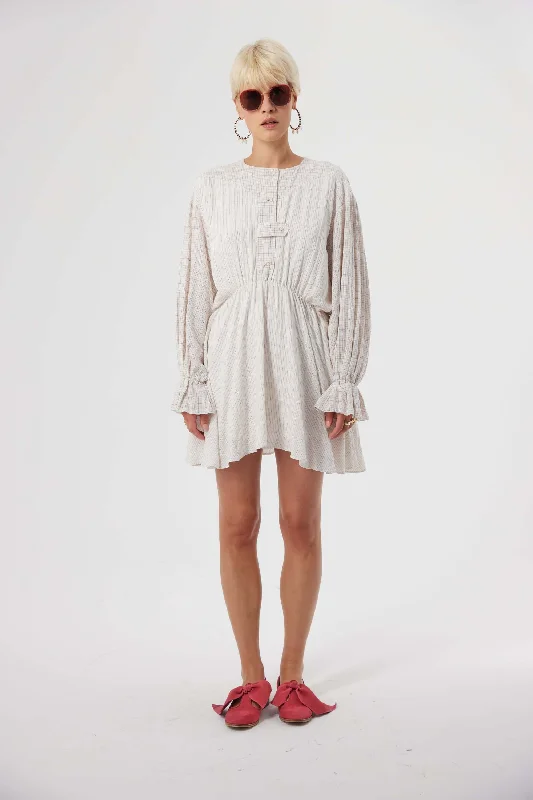 Trigalière dress in Blues weave Tunics Fleece cozy