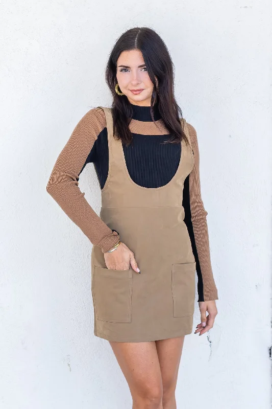 HAZEL MINI DRESS Cozy Ribbed Mini Dress
