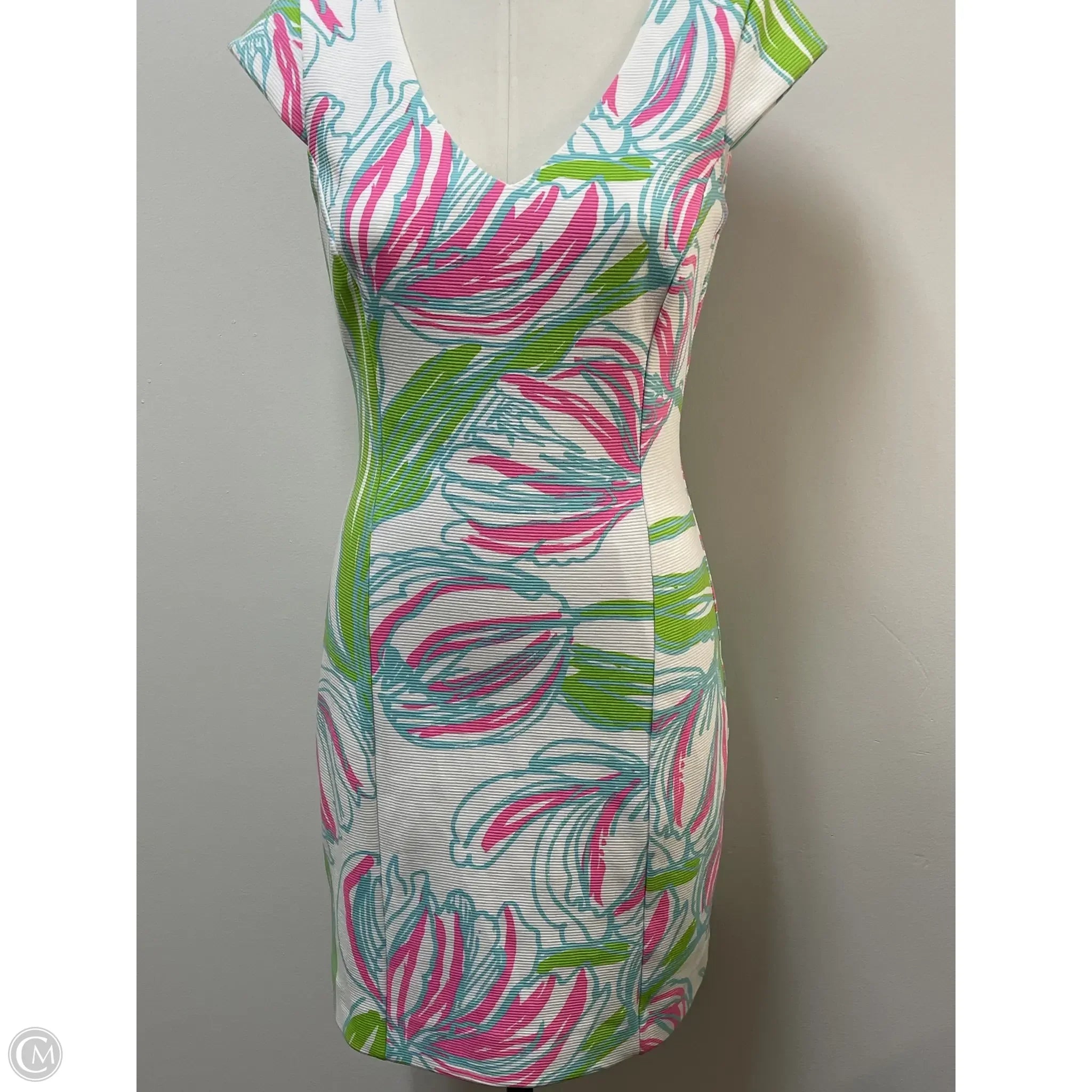 Dress Designer By Lilly Pulitzer In Floral Print, Size: M Tunics Custom made