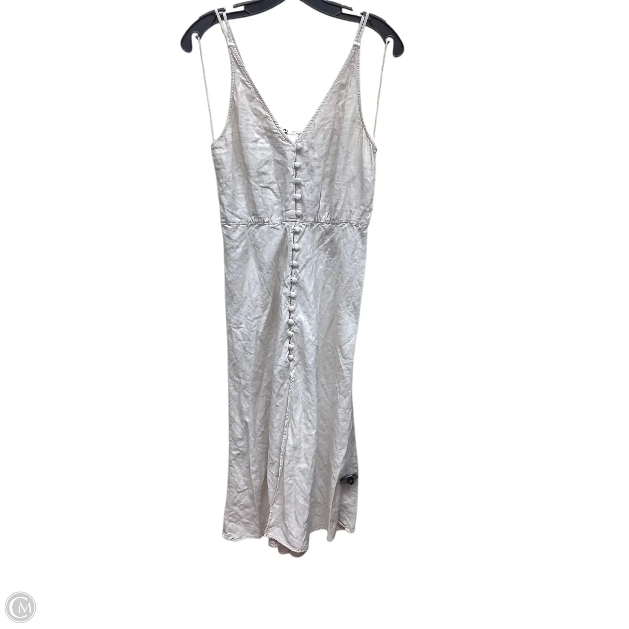 Dress Casual Maxi By Zara In Tan, Size: S Tunics Solid Classic