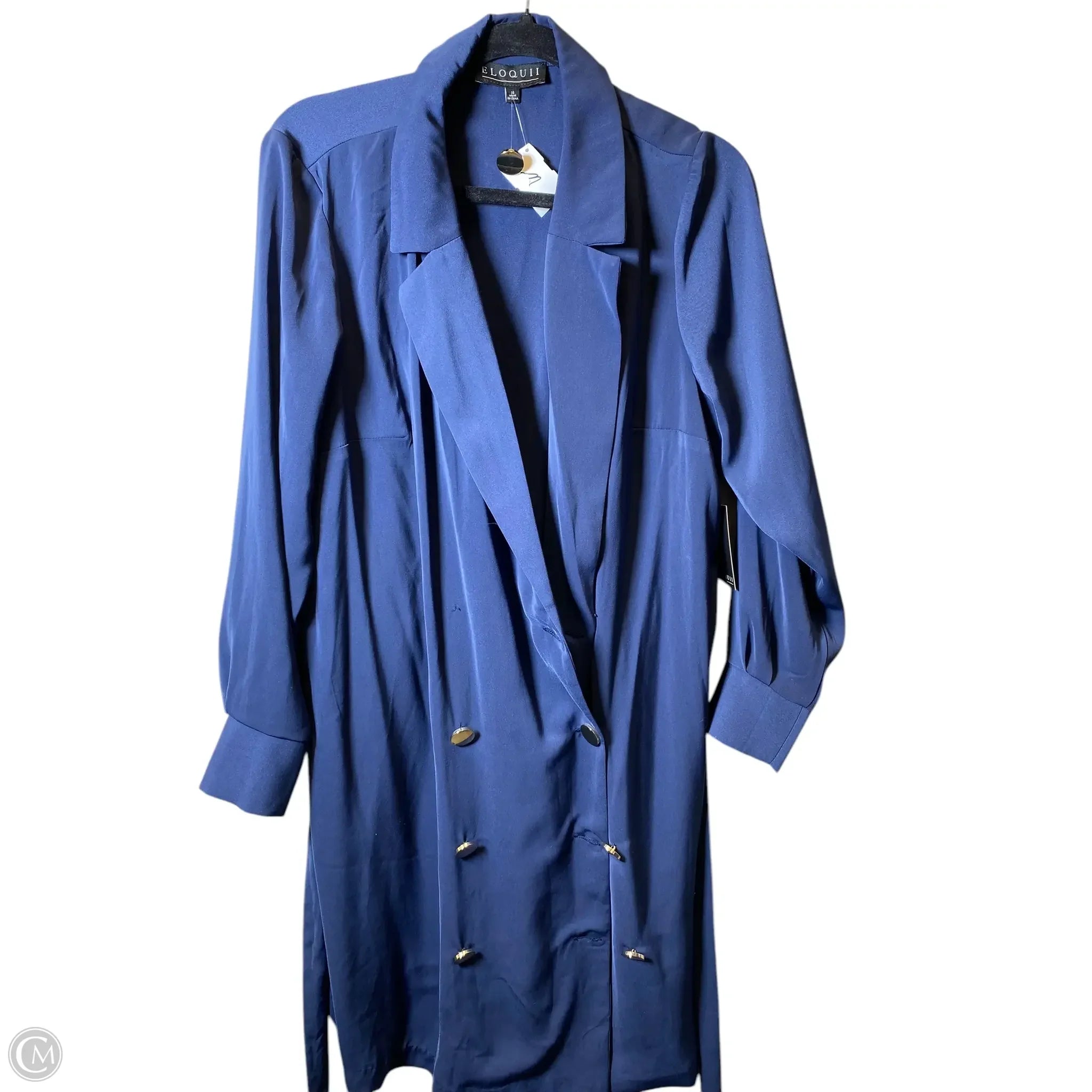 Dress Work By Eloquii In Navy, Size: Xl Boat Neckline Classic