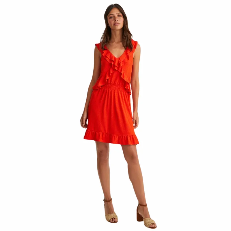 OXXO -  Collar Detailed Mini Dress Fashionable Lace-Trim Mini Dress
