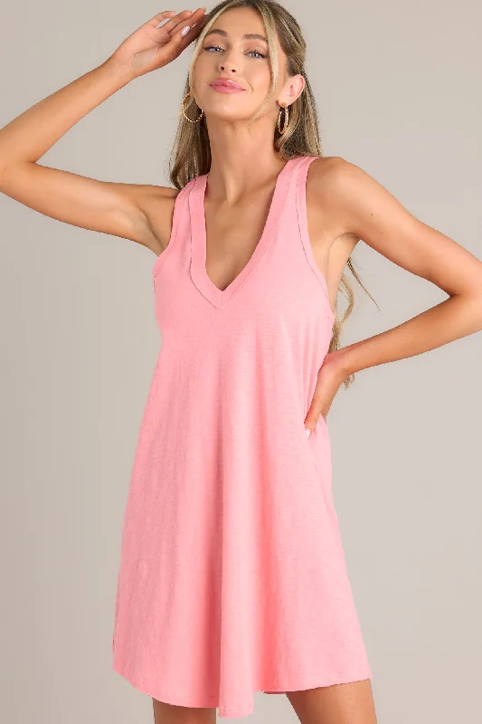 Z Supply Maddox Coral Mini Dress Cozy Long Sleeve Mini Dress