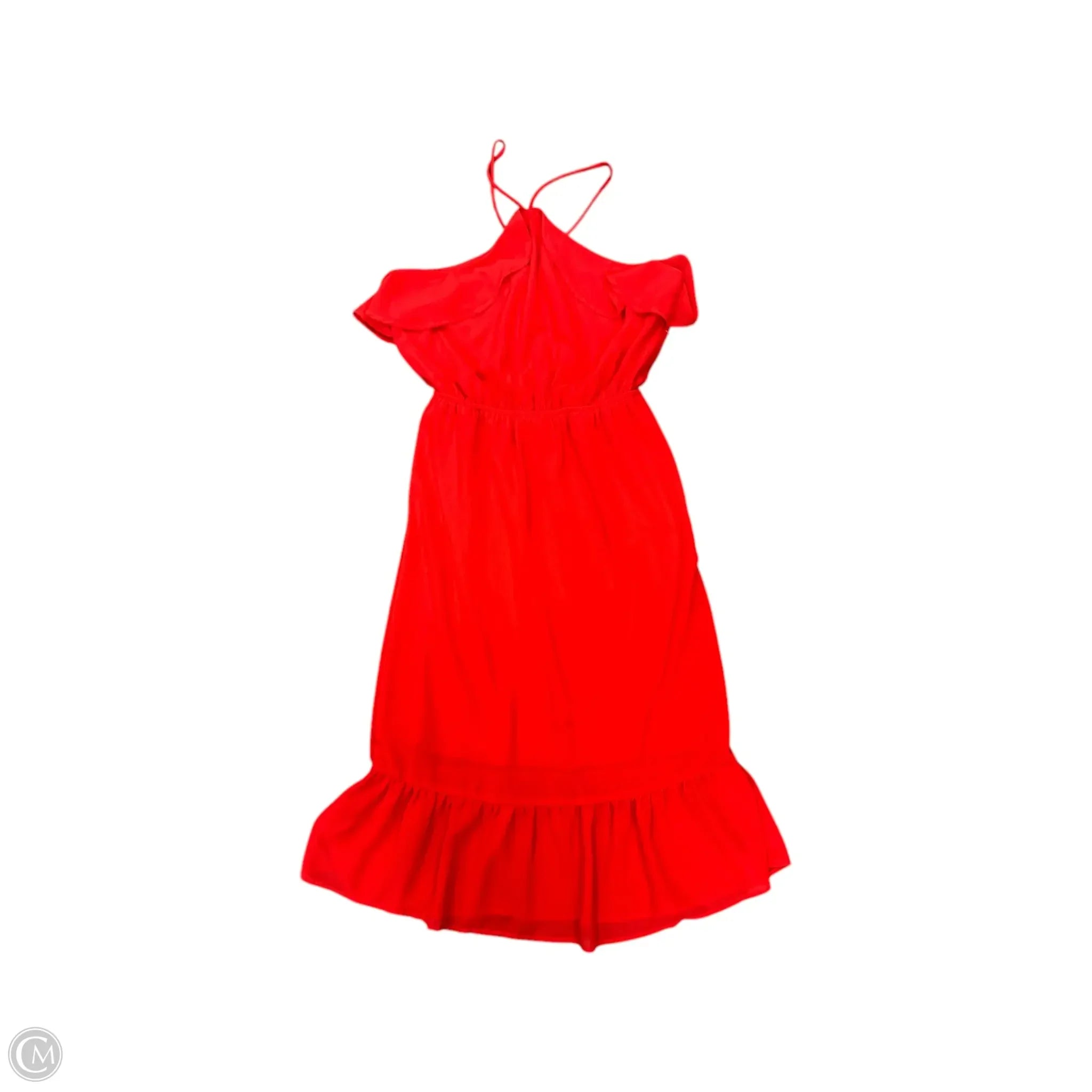 Dress Casual Midi By Monteau In Red, Size: 4 Tunics Seasonal trendy