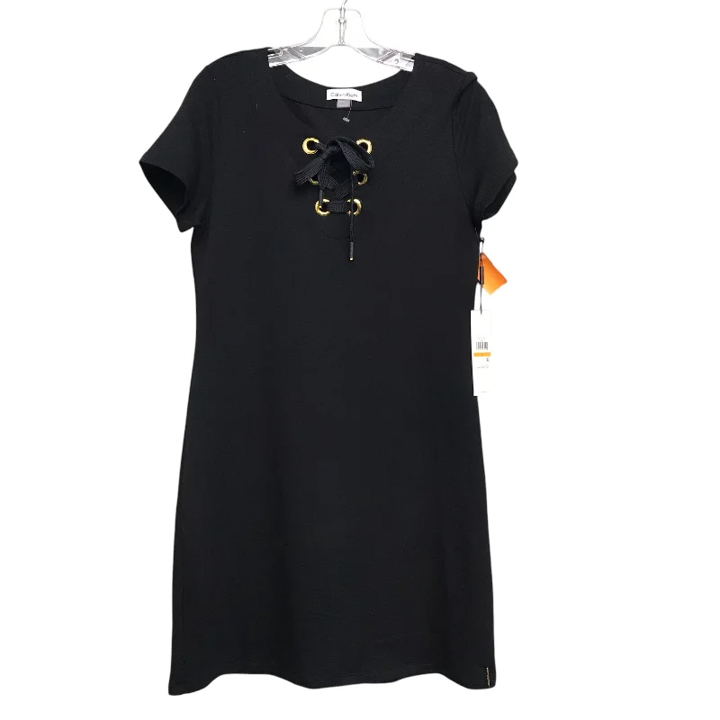 Dress Casual Short By Calvin Klein In Black, Size:S Tunics Velvet soft
