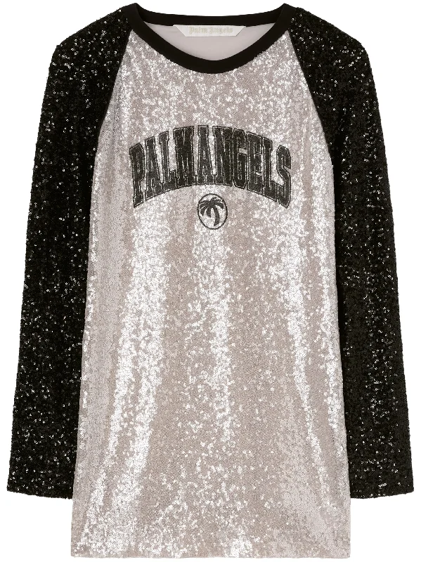 College Palm sequin mini dress Elegant Velvet Mini Dress
