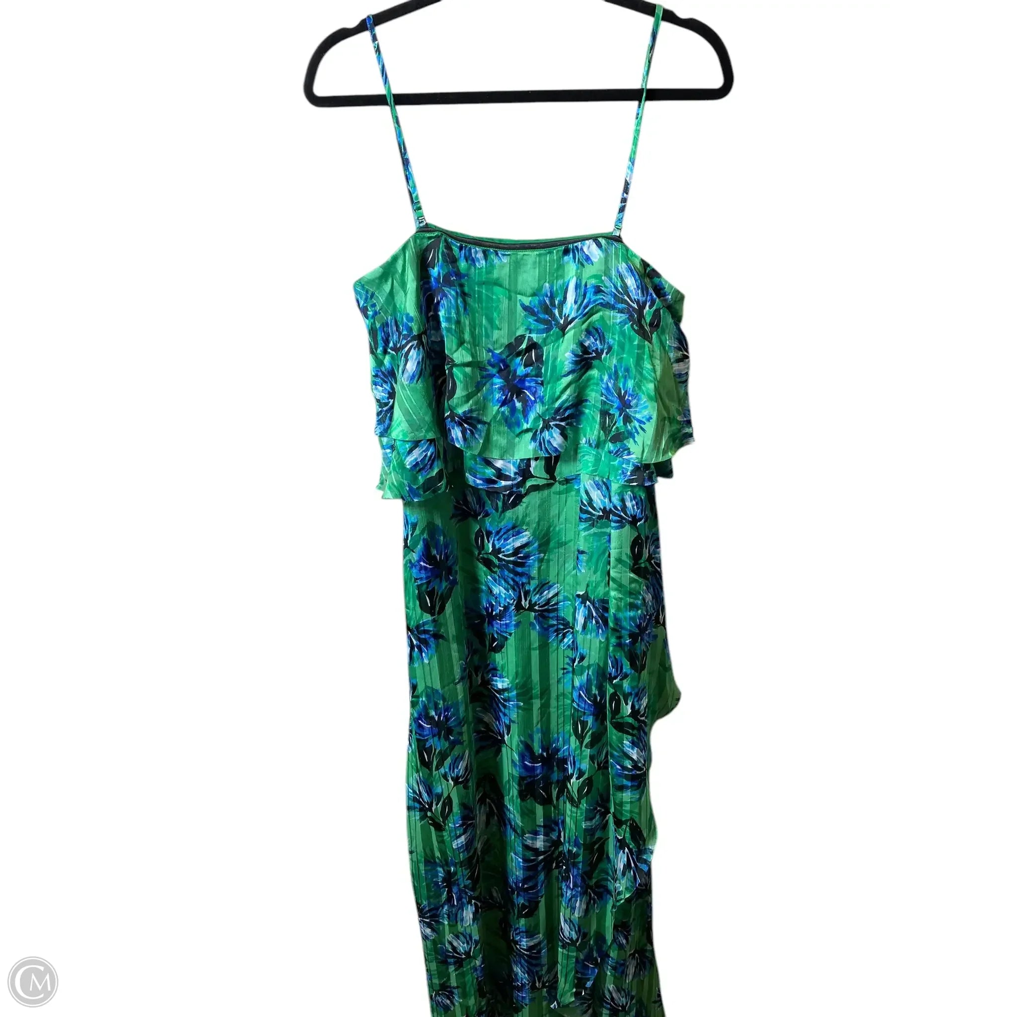 Dress Casual Maxi By Banana Republic In Blue & Green, Size: M Tunics Business professional