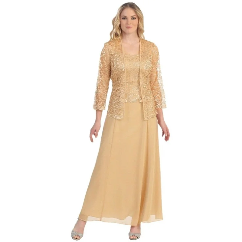 Summer Party Dresses for Women Elegant Evening Lace Chiffon Vestidos De Fiesta Female Clothing Dresses Wedding 2pieces Robe Tunics Sale discount