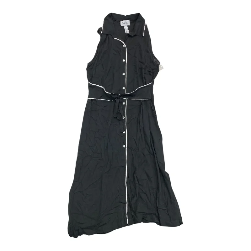 Dress Casual Maxi By Joseph Ribkoff In Black & White, Size:14 Tunics Winter warm