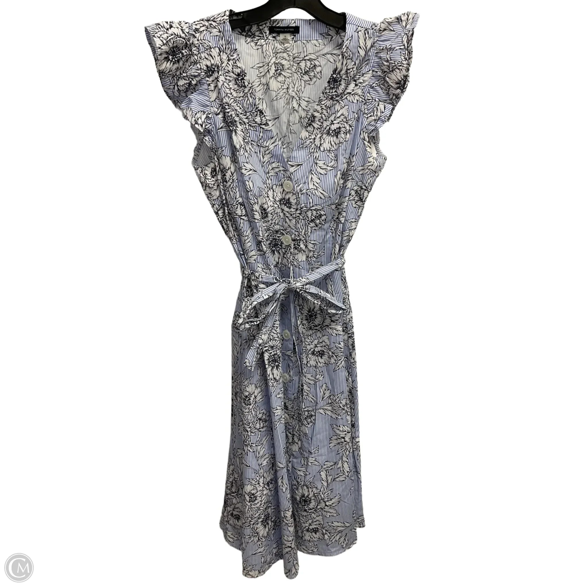 Dress Casual Midi By Tommy Hilfiger In Blue, Size: L Tunics Stylish elegant
