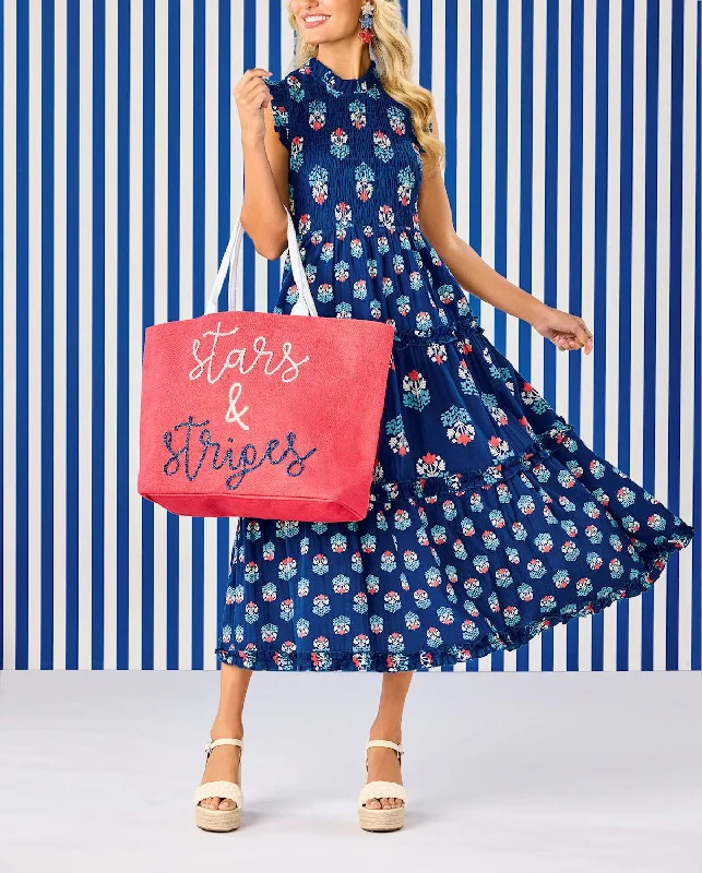 Ward Smocked Mini Dress Navy Trendy Camisole Mini Dress
