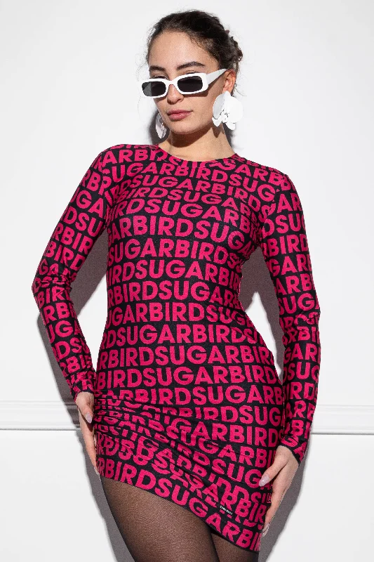 Ronani Monogram Buzz pink dress Tunics Print Colorful