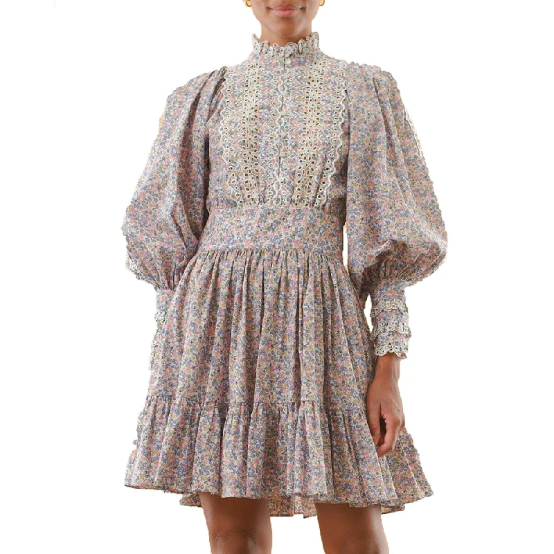 byTiMo Cotton Slub Mini Dress Fashionable A-Line Mini Dress