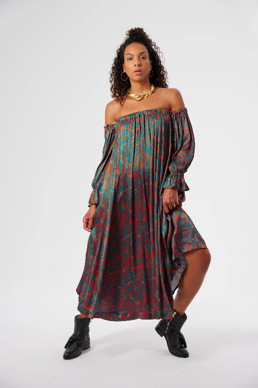 Penelope dress in Palmera print Tunics stripes playful