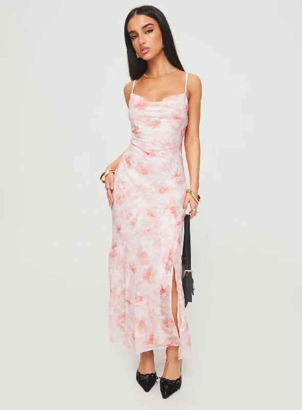 Mafalde Maxi Dress Pink Tunics Ceremony elegant