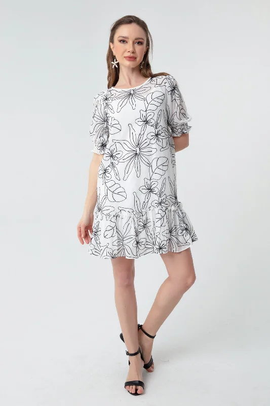 Female Skirt End Mini Dress With Flywheel Elegant Tulle Mini Dress