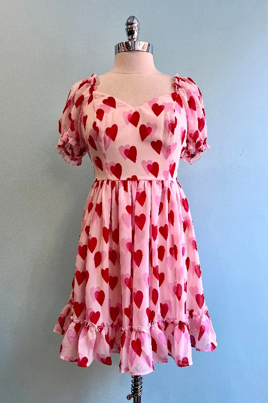 Heart Aphrodite Mini Dress by Hell Bunny Elegant Lace Mini Dress