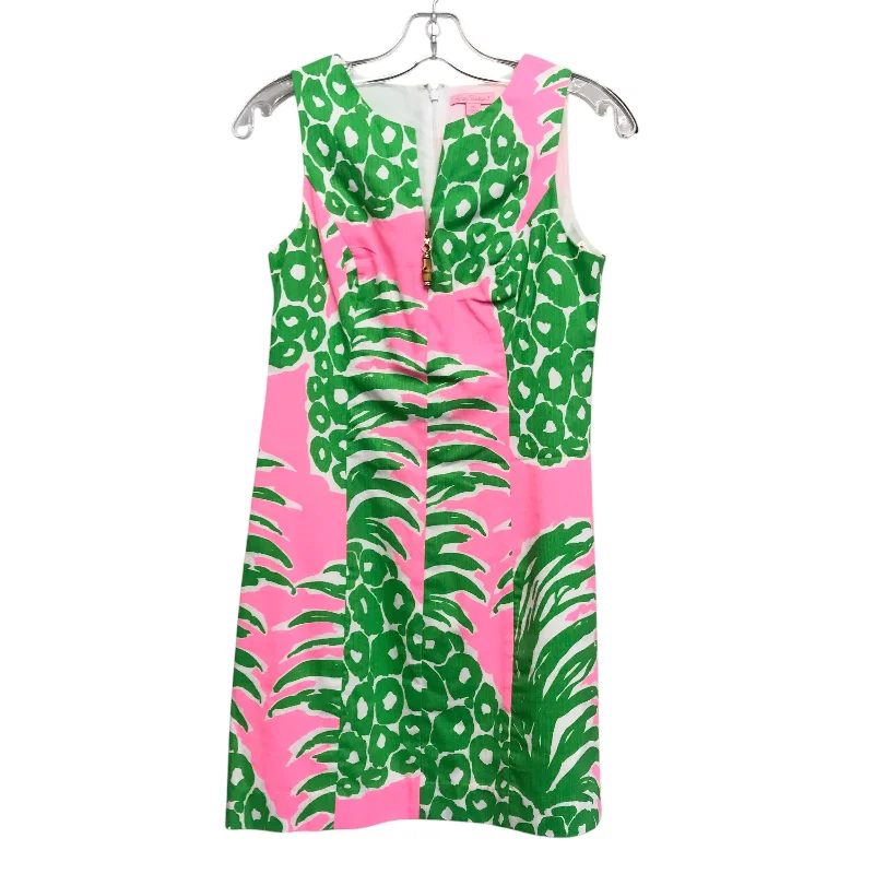 Dress Designer By Lilly Pulitzer In Green & Pink, Size:0P Tunics Party sparkling