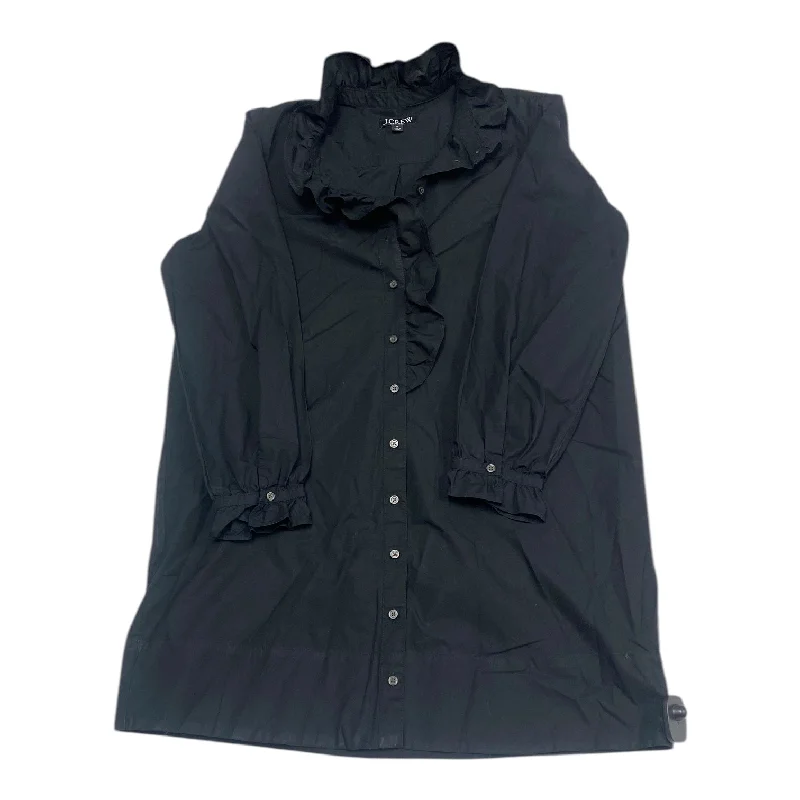 Dress Casual Midi By J. Crew In Black, Size:M Off-the-shoulder Chic Trendy