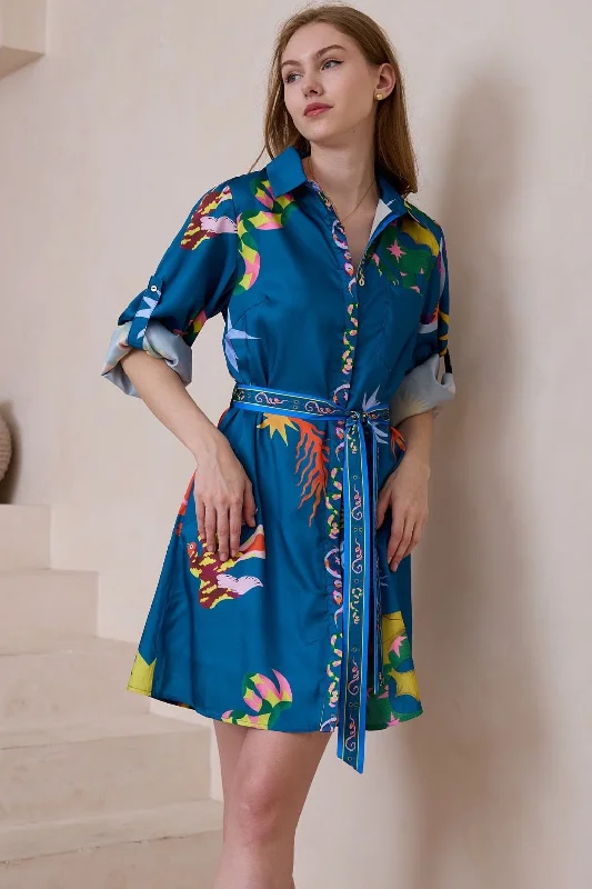 Arkie Mini Dress - Multicolour Tunics Cozy soft